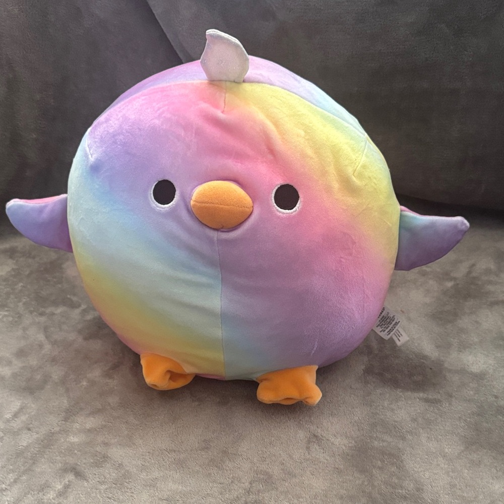 Plush Rainbow Bird Small Pet Plush Toy - Multicolor